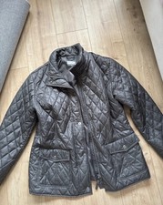 Peter Hahn Übergangsjacke Steppjacke Grau Schwarz 44 