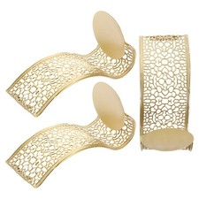  3 Stück Metall-Wandleuchter, Kerzenhalter, zum Aufhängen an der Wand,