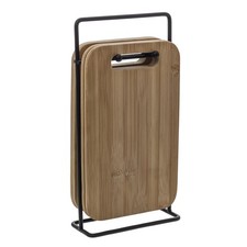 4er Set Schneidebrett Bambus