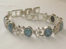 JUGENDSTIL Silber ARMBAND OPAL