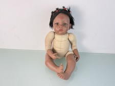 Künstlerpuppe Waltraud Hanl Vinyl Puppe 52 cm. Top Zustand 