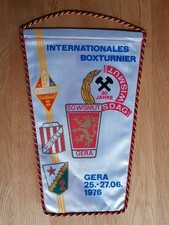 Wimpel SG Wismut Gera Internationales Boxturnier 30 Jahre SDAG Bergbau 1976 DDR