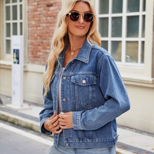 Jeansjacke damen blau - jeansjacke,