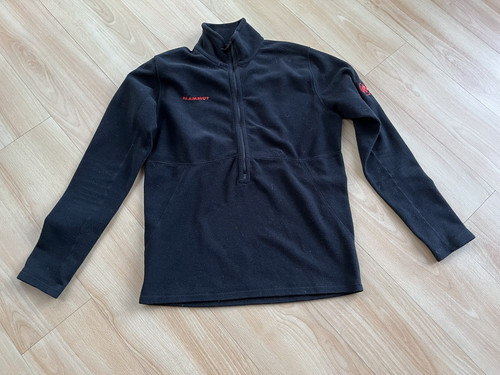 Fleece shirt mammut schwarz - shirt, s,