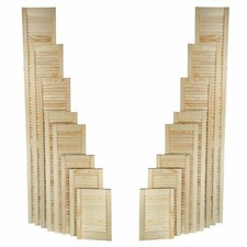 Natur klare Kiefernholztür, offene Lamellentür, Schranktür, Kleiderschrank, Lattenrost