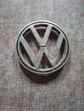 VW Käfer Emblem 113 853 601 B Kofferraumhaube ca. 84 mm Durchmesser Alu eloxiert