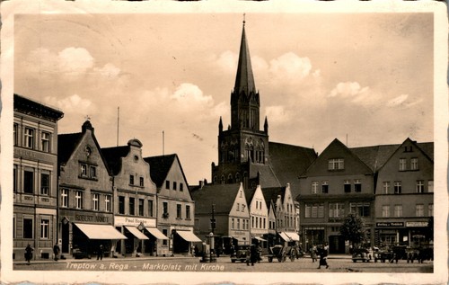 Gruss aus pommern treptow - ak,