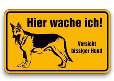 Achtung-Hund-Schild-Alu-20x12