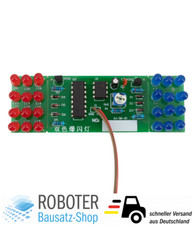 Bausatz LED Stroboskop rot / blau Strobe Löten lernen Löttechnik DIY Elektronik