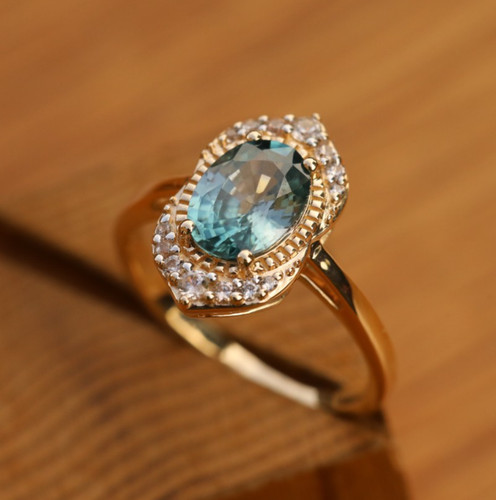 9ct gelbgold ring mit - 9ct,