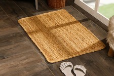 Jute Teppich handgewebt natur