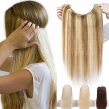 Stirnband Wire Remy Echthaar Draht In Human Hair Extensions Haarverlängerung Lan
