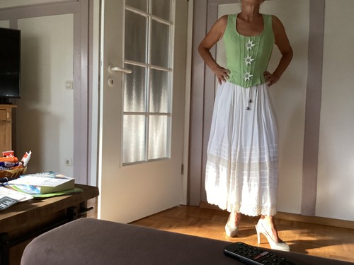 Landhaus kleid zweiteilig - kleid, von