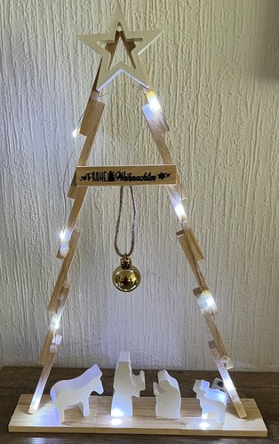 Tannenbaum aus holz - tannenbaum, mit