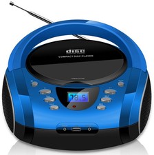 Tragbares radio blau - tragbares,
