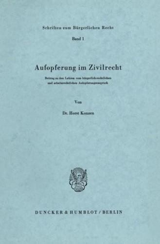 Aufopferung zivilrecht - aufopferung,