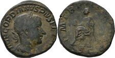RÖMISCHE KAISERZEIT Sesterz 240 Gordian III., 238-244 Original Münze #EXP304