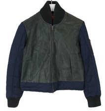 Tommy Hilfiger Collection Jacke Damen M / Groß Leder Bomber Stil