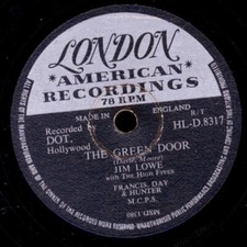 JIM LOWE The Green Door "Jukebox-Hit" / The little man... Schellackplatte S6678