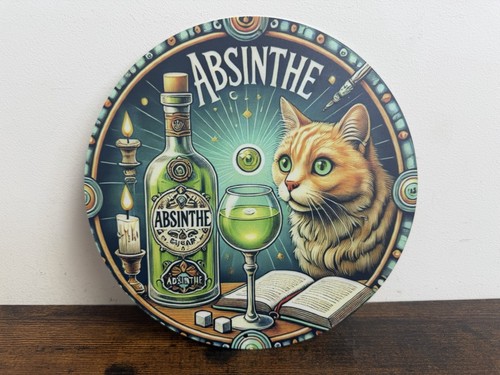 Absinthe holzschild 20cm - absinthe,