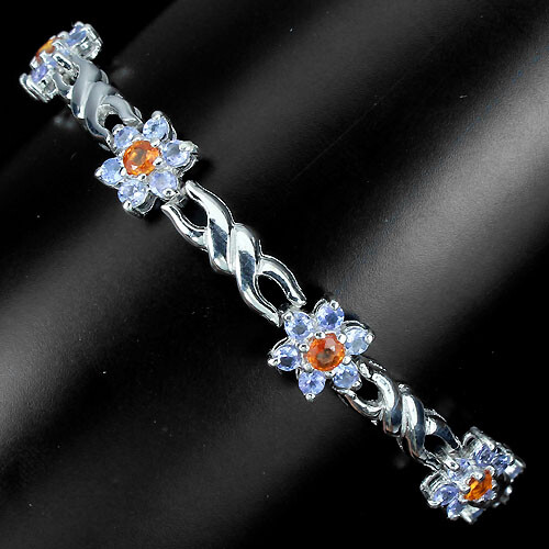 Tansanit saphir armband - tansanit, 925