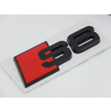 S6 Emblem Schwarz Badge Auto
