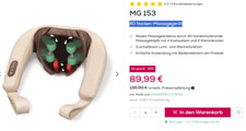 4D Nacken-Massagegerät Beurer MG 153