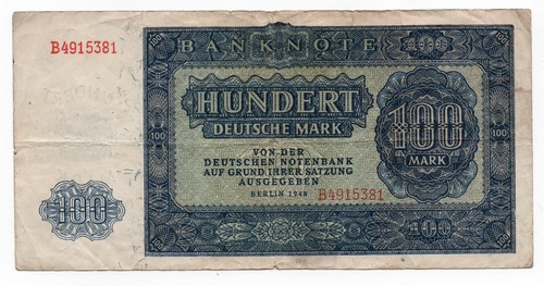 Banknote 100 deutsche mark - deutsche,