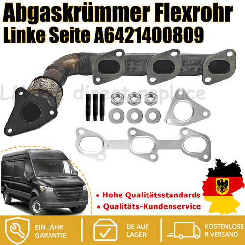 Abgaskrümmer flexrohr linke - abgaskrümmer,