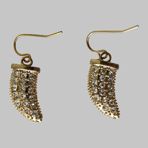 Horn ohrhänger strass - ohrhänger,