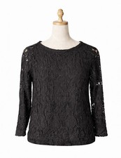 Damen H&M schwarz Spitze Top