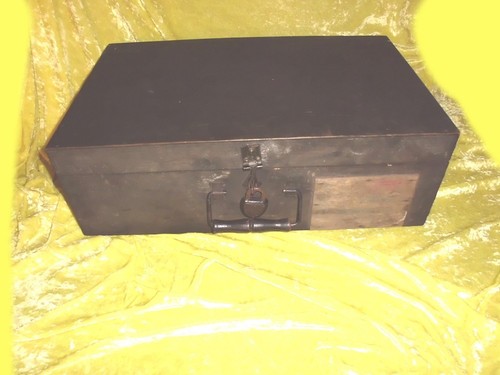 Alter holz koffer mit - holz,