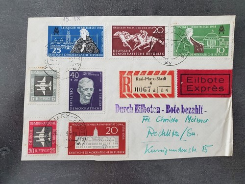 Ddr 1958 eilbrief - ddr,