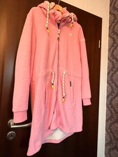 Schmuddelwedda Sweatshirtjacke-mantel rose-melliert Gr. XL , 42, mit Kapuze