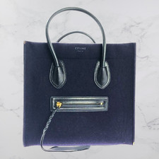 Celine by Phoebe Philo Luggage Phantom Filz Handtasche Designer...