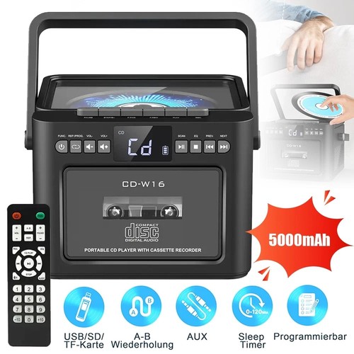 Tragbarer boombox player - boombox, cd