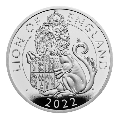 Silbermünze lion of - 1,
