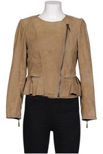 ZARA Blazer Damen Business Jacke Kostümjacke Gr. L Leder Braun #t2f9gv8