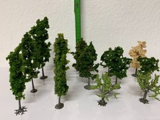 P) Modellbäume 13 Stück verschiedene Bäume + Moos KIBRI 5990 Landschaft Eisenbah