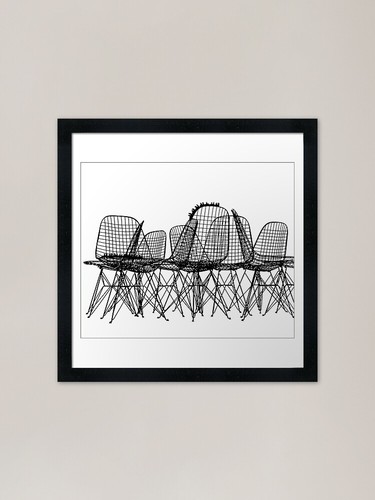 Eames wire chair achterbahn - wire,