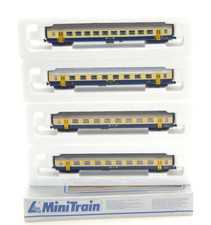 Lima, Minibahn Spur N u.a. 320803, 320815 - 4 Personenwagen der BLS