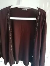 Gerry Weber*offener  leichter brauner Viscose Bolero mit Pailletten *Größe 40