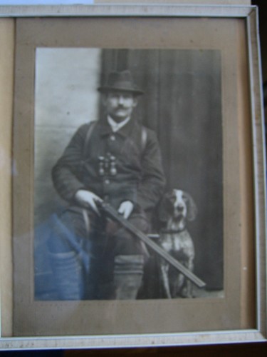 Altes bild jäger - sw,