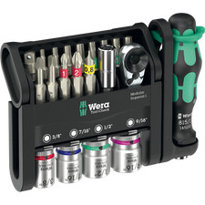 Wera Tool-Check Modular Imperial 1, Steckschlüsselsatz Bits Bithalter 21-tlg