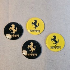 NOS alte Lagerware 50er Jahre Ferrari Glas Embleme 30mm Vintage Oldtimer Logo