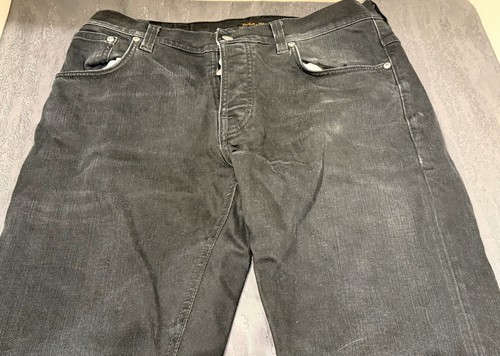Nudie jeans black washed - jeans, w34