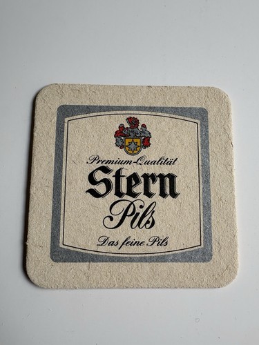 Alter bierdeckel stern pils - bierdeckel,