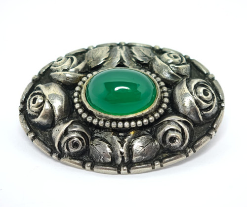 Brosche 800 silber jugendstil - brosche,