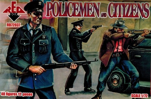 Red box 72037 policemen - red,