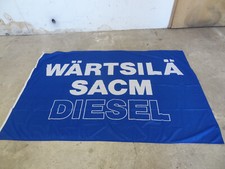 Fahne Banner Flagge WÄRTSILÄ SACM DIESEL Werkstatt Männerhöhle